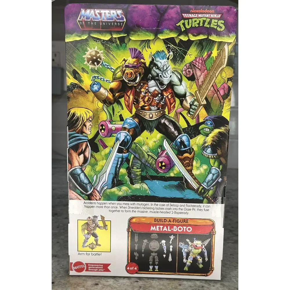 MOTU Masters x TMNT Turtles of Grayskull 2 Bopsteady Mattel Action Figure New